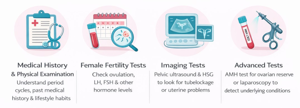 Procedure of Female Infertility Diagnosis