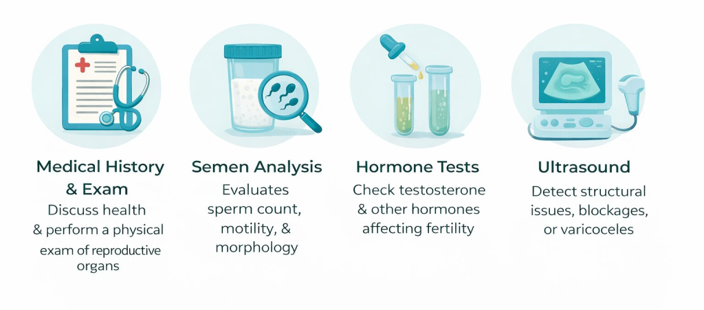 How Is Male Infertility Diagnosed