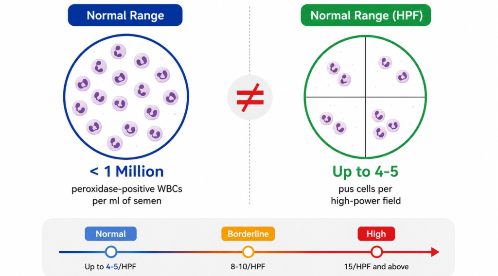 Pus Cells in Semen Normal Range