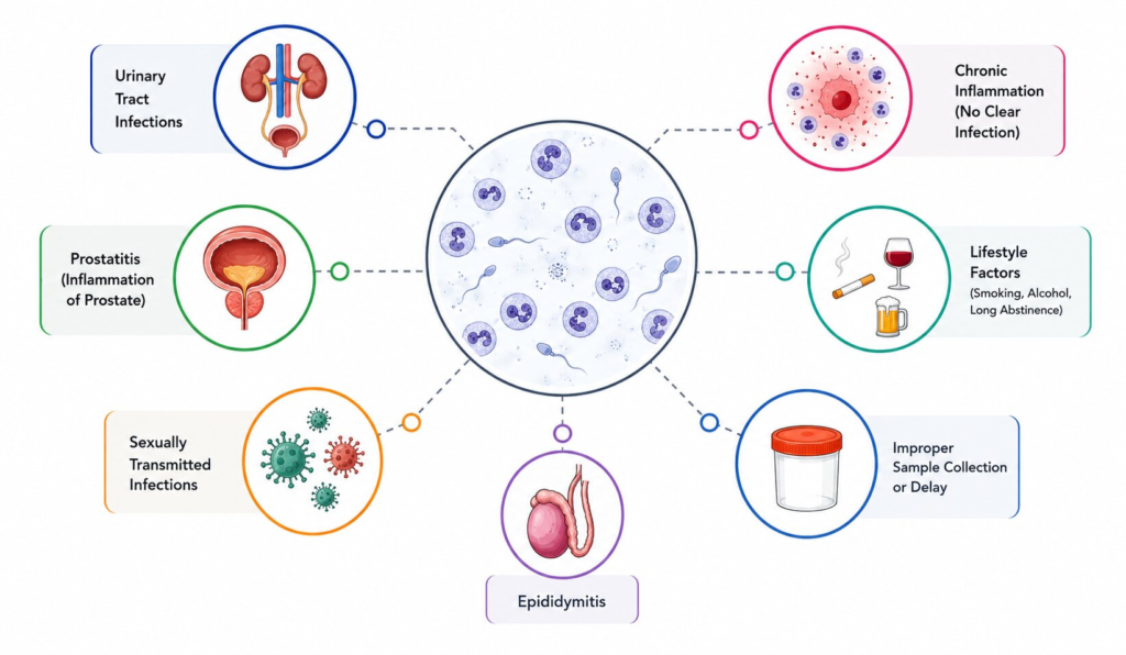 Causes of High Pus Cells in Semen