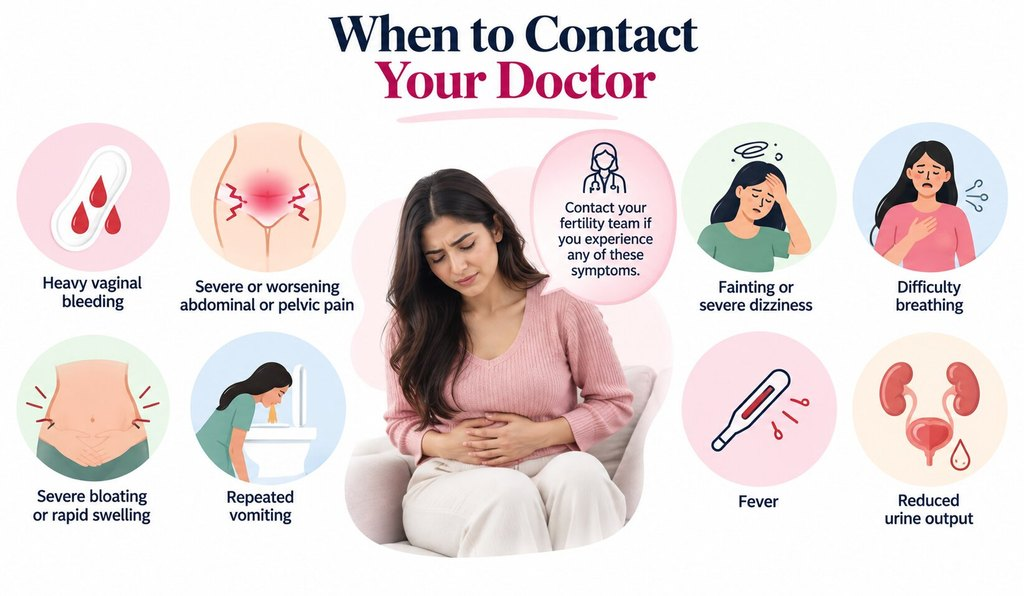 When to Contact Your Doctor after embryo transfer
