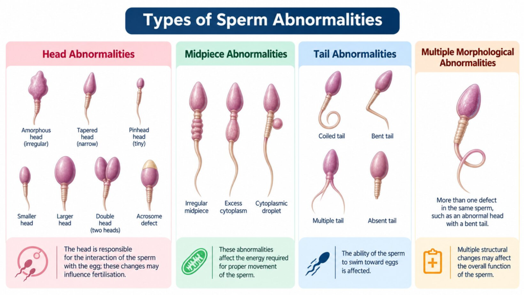 Types of Sperm Abnormalities