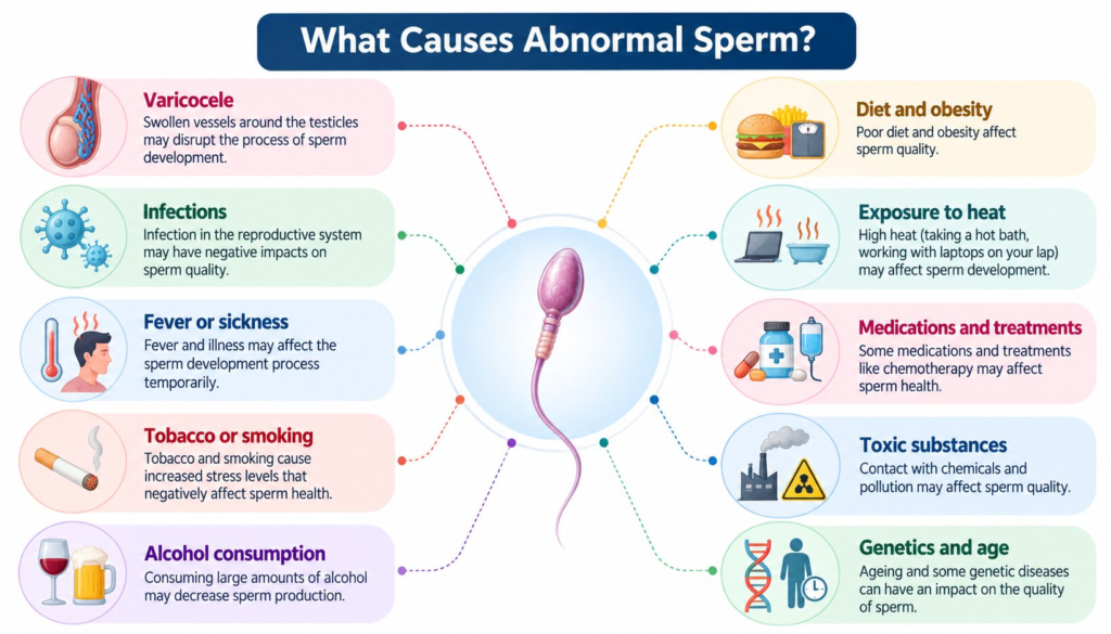 What Causes Abnormal Sperm
